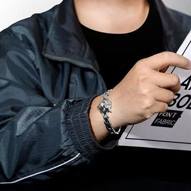 Bracelet de guérison en forme de tête de tigre Buddha Stones