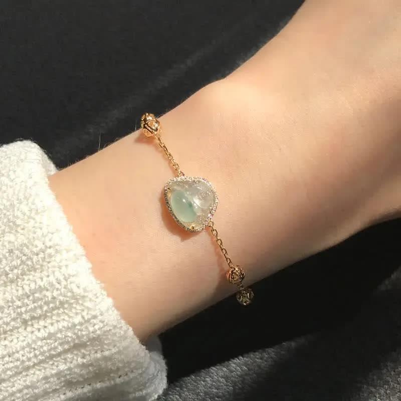 Bracelet chaîne en jade Bouddha rieur Bouddha en Buddha Stones