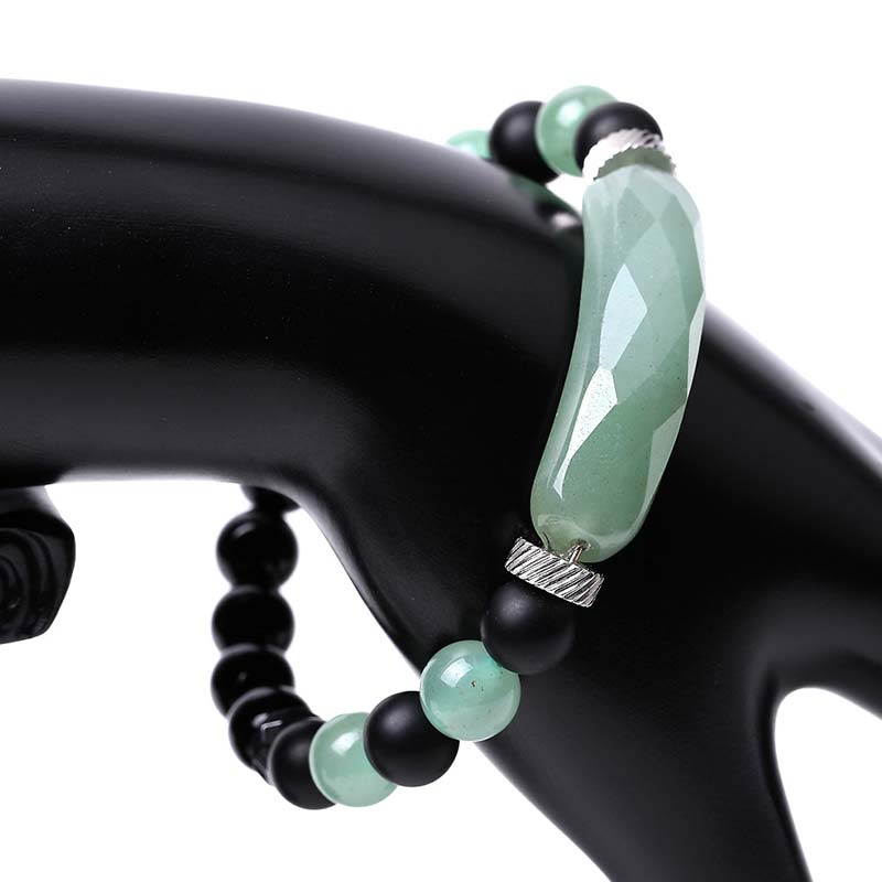 Bracelet de guérison en aventurine bleue naturelle en Buddha Stones