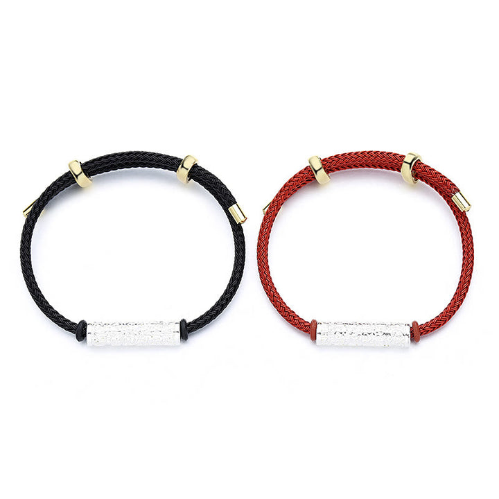 Bracelet tressé en corde Tai Sui fait main avec Buddha Stones et force de protection