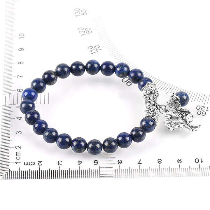Bracelet extensible porte-bonheur en pierres précieuses naturelles de Buddha Stones Arbre de vie