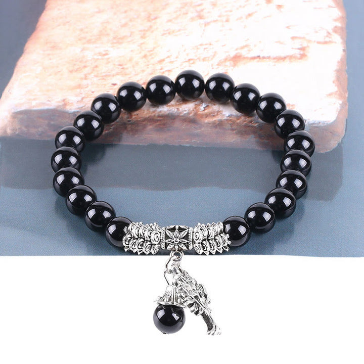 Bracelet extensible porte-bonheur en pierres précieuses naturelles de Buddha Stones Arbre de vie