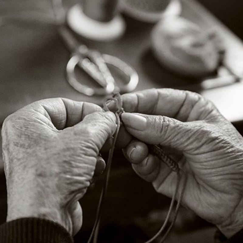 Bracelet porte-bonheur multicolore Buddha Stones « Que vous soyez en sécurité toute l'année »
