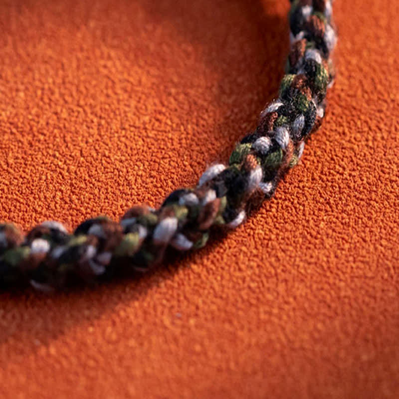 Bracelet de protection des souhaits en argent sterling 990 tibétain fait à la main avec poids en acier et ambre