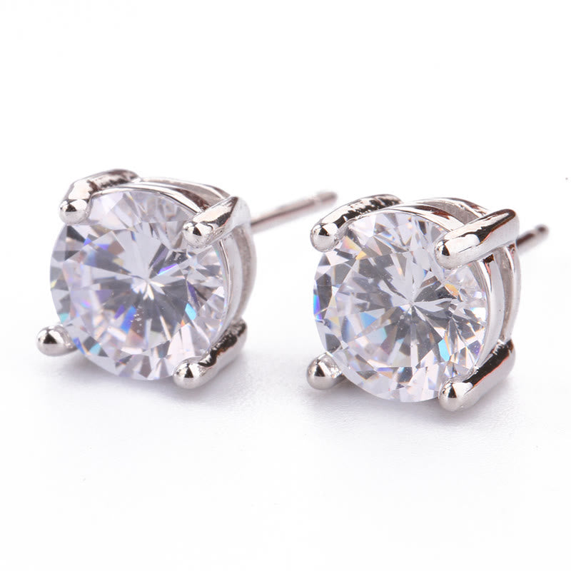 Boucles d'oreilles d'amour en améthyste avec pierres précieuses naturelles de Buddha Stones - Cristal blanc - image 3