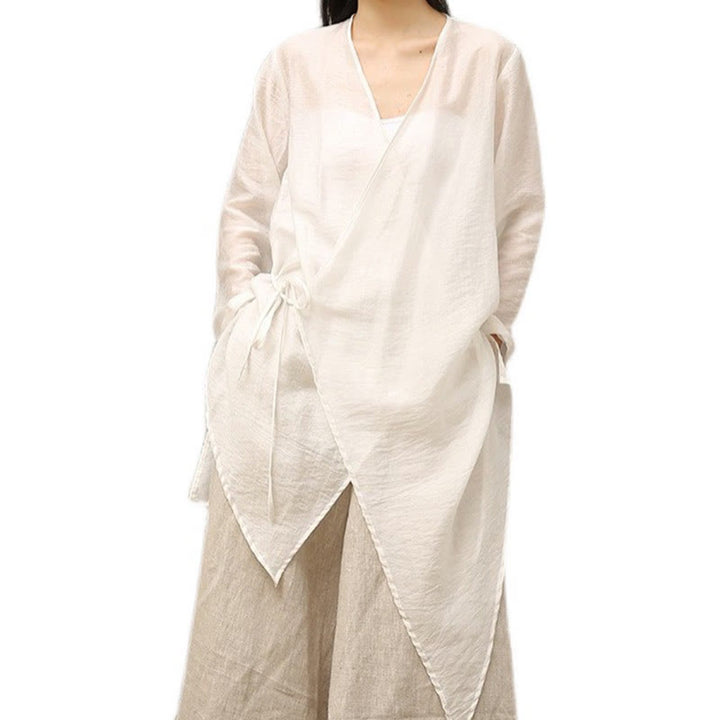 Buddha Stones Simple Motif Blanc Beige Méditation Spirituelle Zen Pratique Yoga Vêtements Vêtements pour Femmes