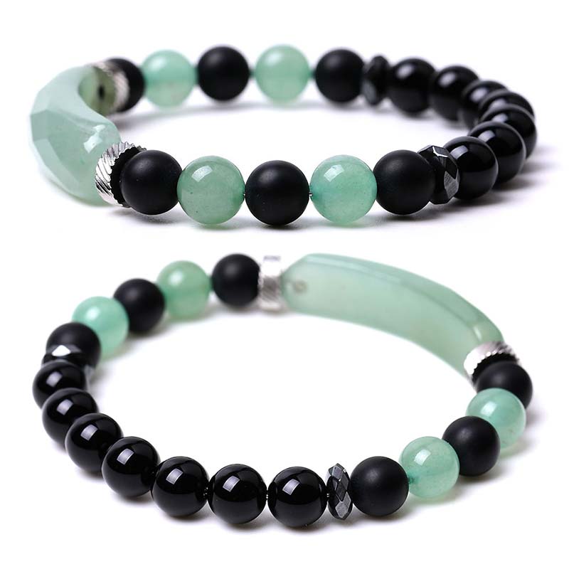Bracelet de guérison en aventurine bleue naturelle en Buddha Stones