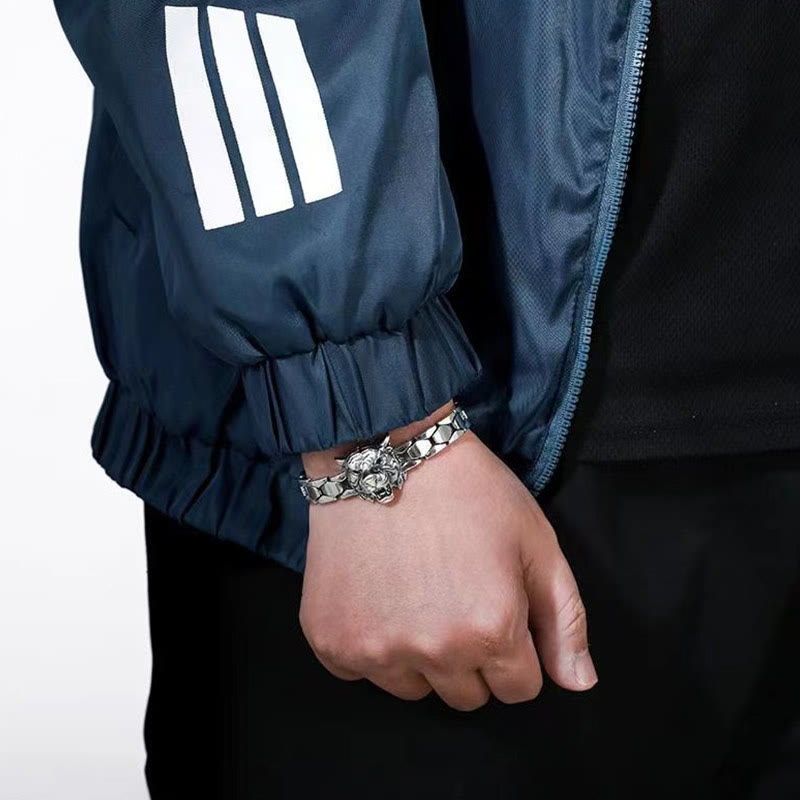 Bracelet de guérison en forme de tête de tigre Buddha Stones