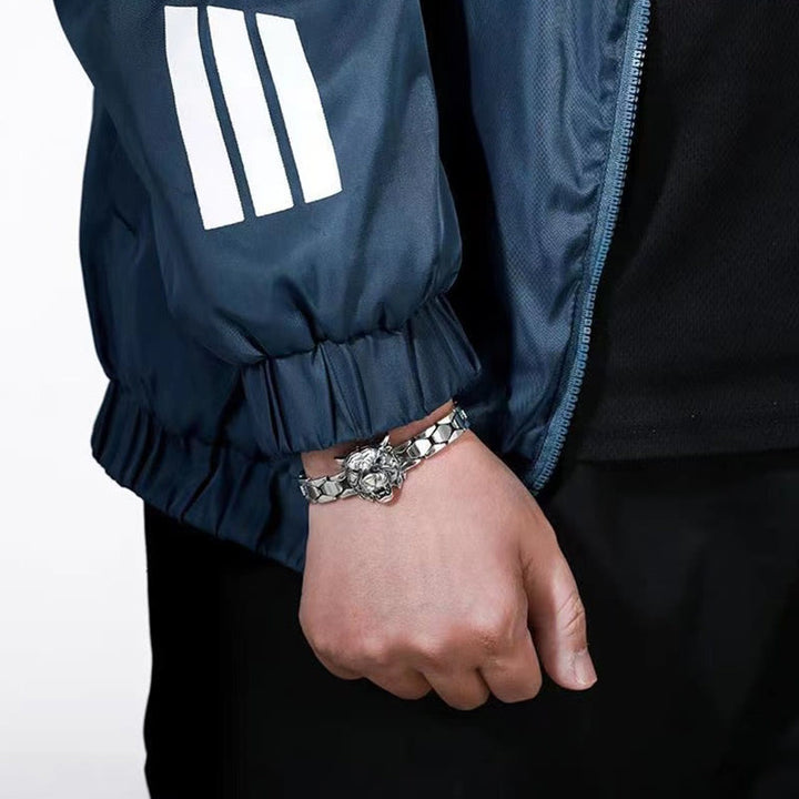 Bracelet de guérison en forme de tête de tigre Buddha Stones