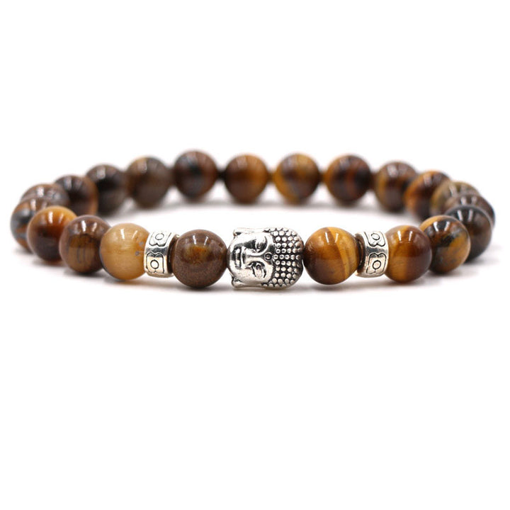 Bracelet de protection en agate violette Buddha Stones