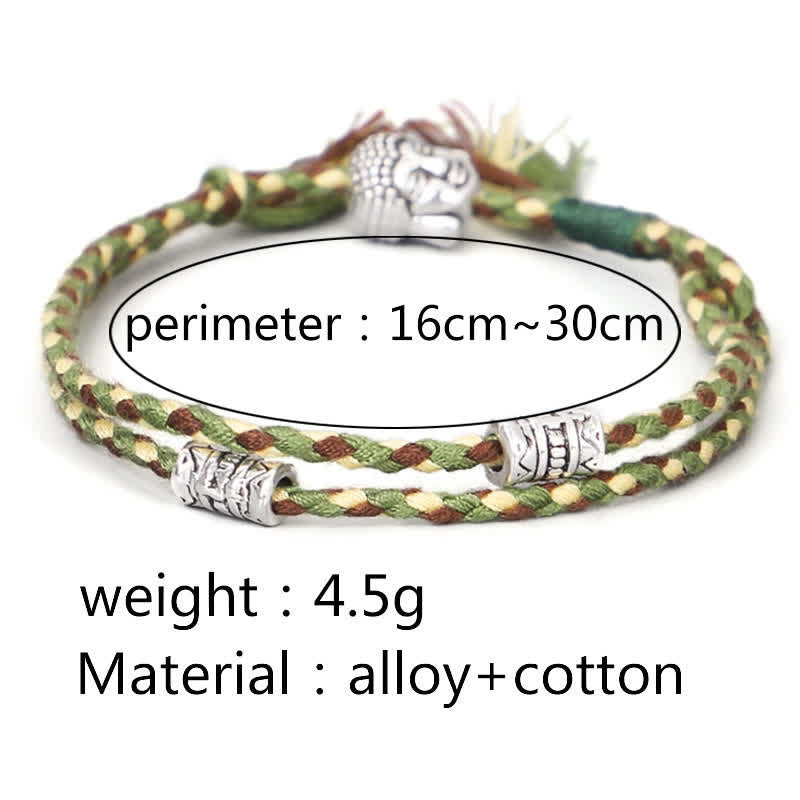 Bracelet de sérénité avec tête de Buddha Stones
