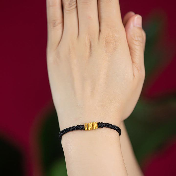 Bracelet tressé en corde avec nœud King Kong fabriqué à la main par Buddha Stones