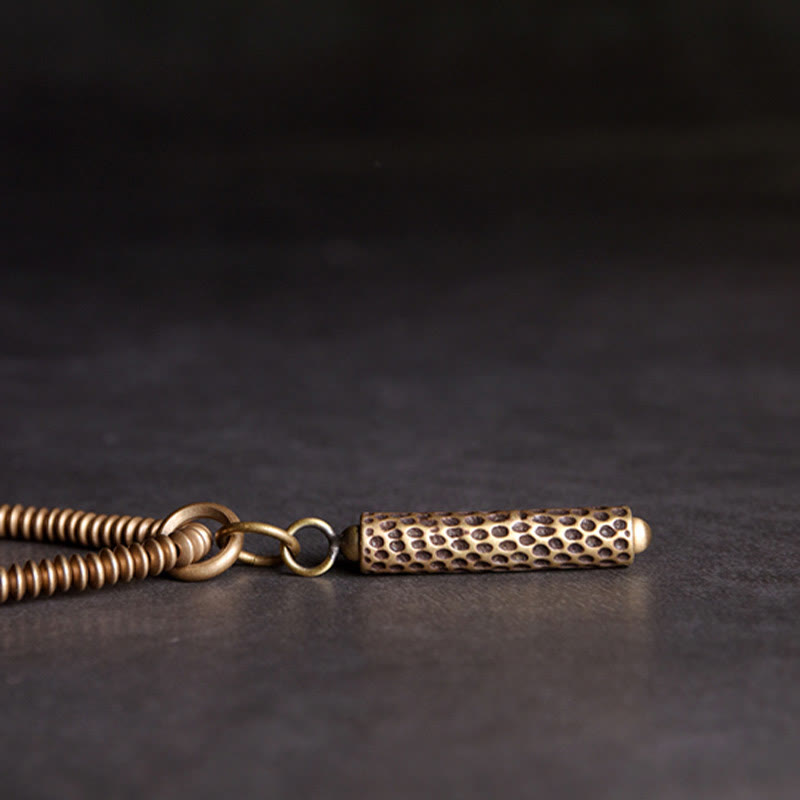 Bracelet multicouche de guérison en cuivre et pierres de lave vintage de Buddha Stones