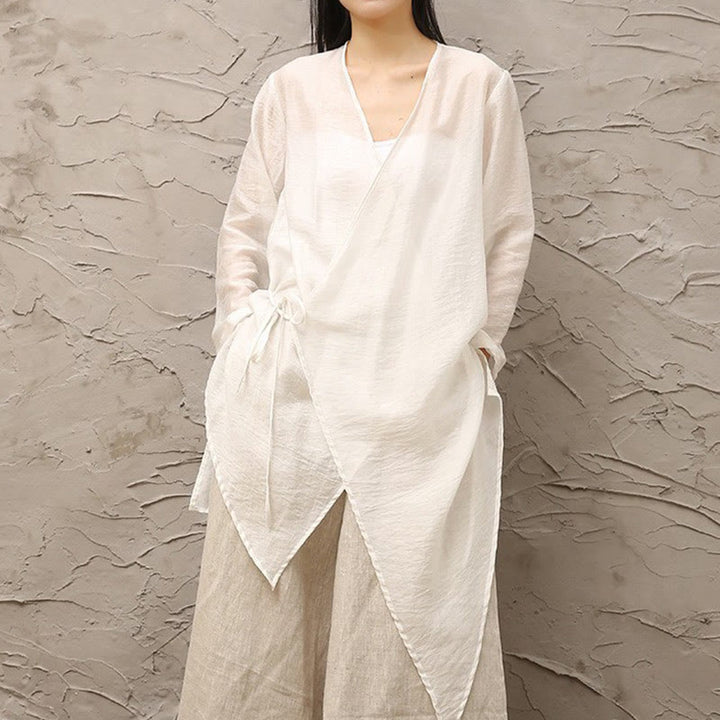 Buddha Stones Simple Motif Blanc Beige Méditation Spirituelle Zen Pratique Yoga Vêtements Vêtements pour Femmes