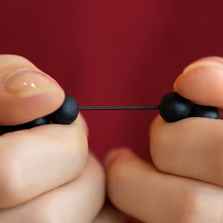 Bracelet de guérison tibétain en Buddha Stones , cyprès, cinabre et lotus