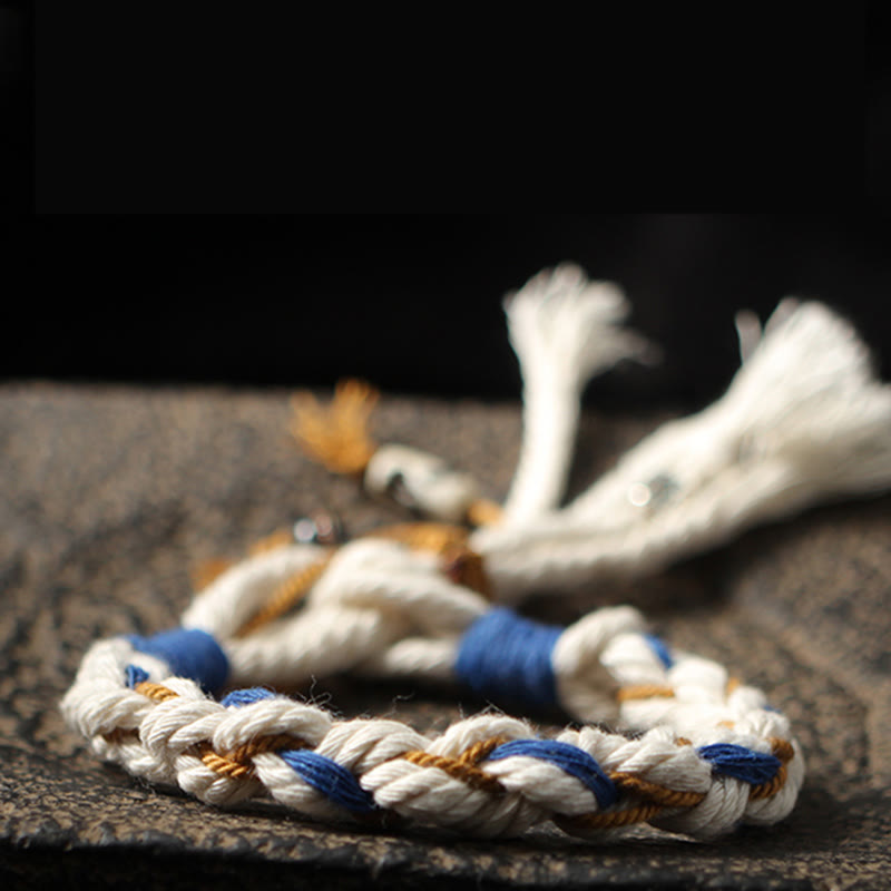 Bracelet porte-bonheur fait main Thangka en Buddha Stones Tibet Zakiram Déesse de la richesse