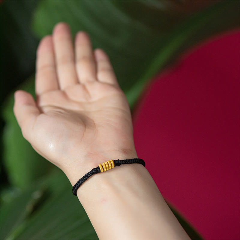 Bracelet tressé en corde avec nœud King Kong fabriqué à la main par Buddha Stones