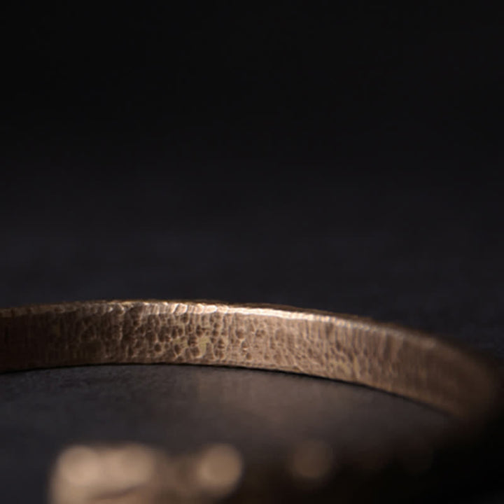 Bracelet manchette en cuivre au design simple Buddha Stones - image 11