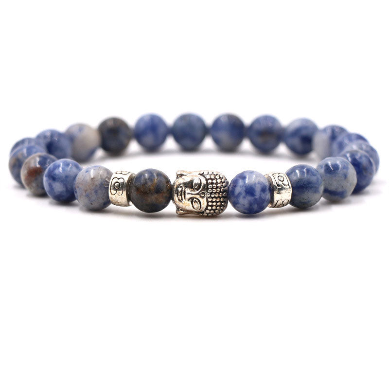 Bracelet de protection en agate violette Buddha Stones