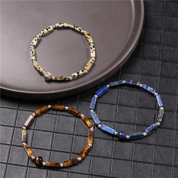 Bracelet d'équilibre spirituel en cristal naturel améthyste œil de tigre Buddha Stones