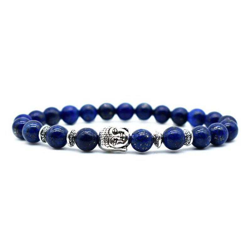 Bracelet de guérison d'amour en améthyste avec Buddha Stones