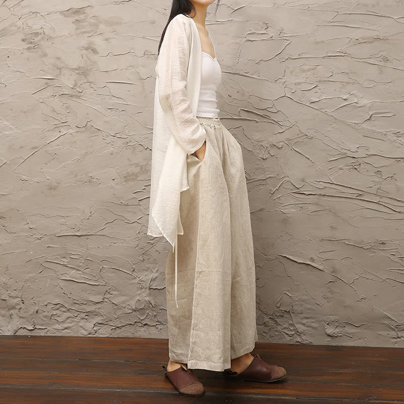 Buddha Stones Simple Motif Blanc Beige Méditation Spirituelle Zen Pratique Yoga Vêtements Vêtements pour Femmes