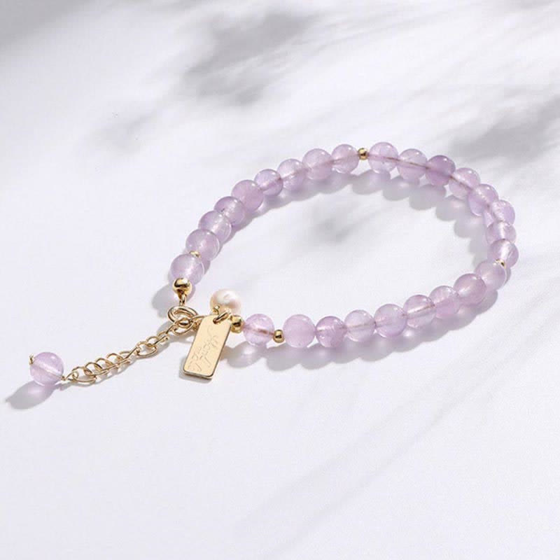 Bracelet anti-stress en cristal d'améthyste naturel