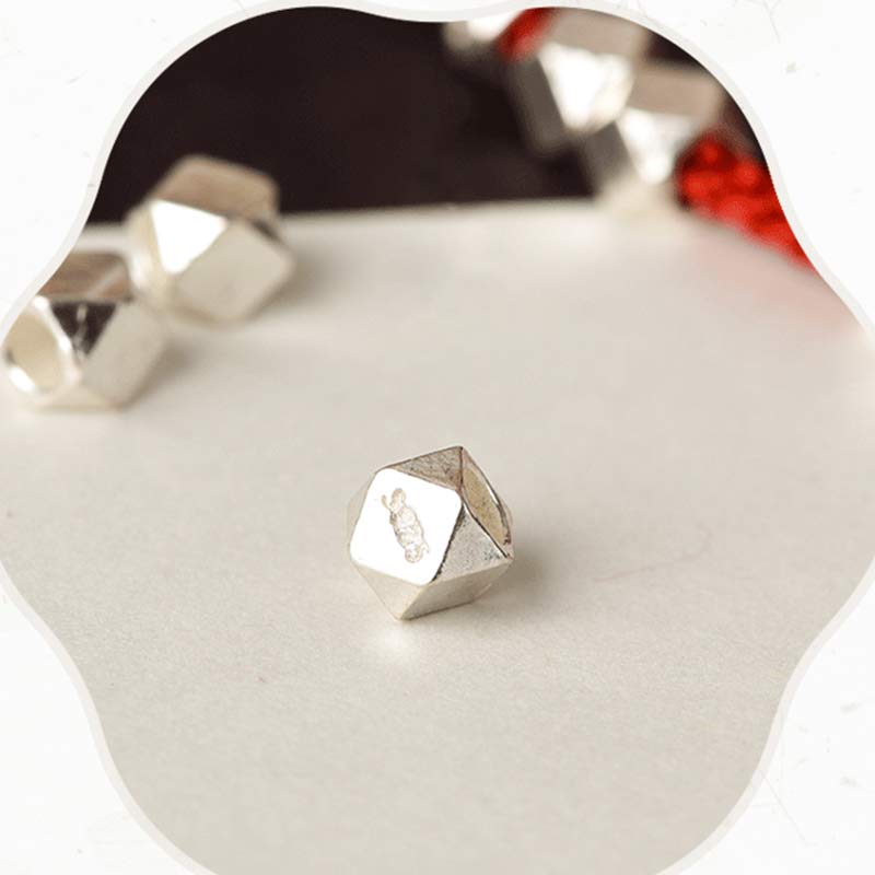 Bracelet de cheville tressé en argent sterling 925 Buddha Stones rouge