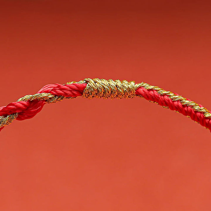 Bracelet tressé en Buddha Stones fait à la main avec symbole du zodiaque chinois, lapin, coq, rat, cheval, dragon