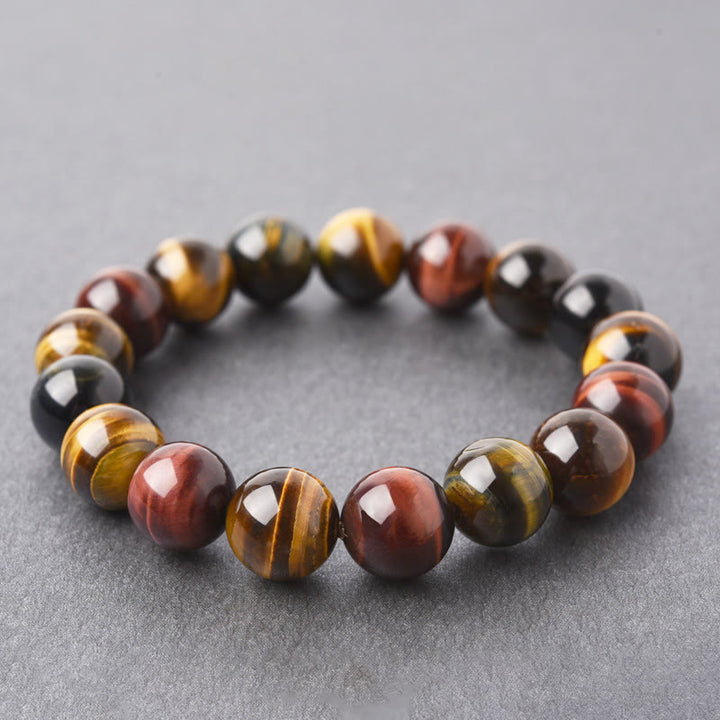 Bracelet de protection positive en œil de tigre naturel Buddha Stones