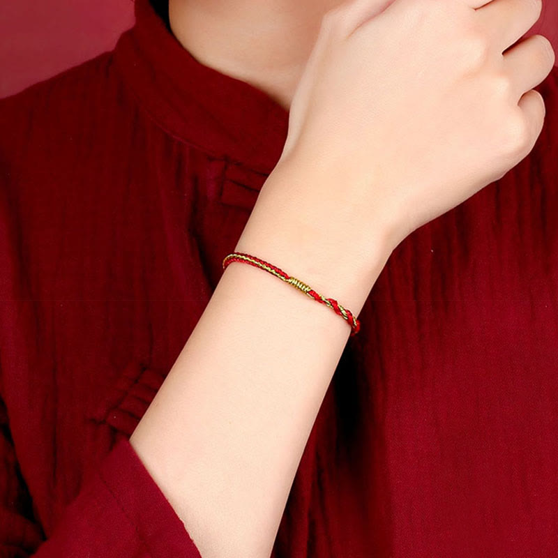 Bracelet tressé en Buddha Stones fait à la main avec symbole du zodiaque chinois, lapin, coq, rat, cheval, dragon