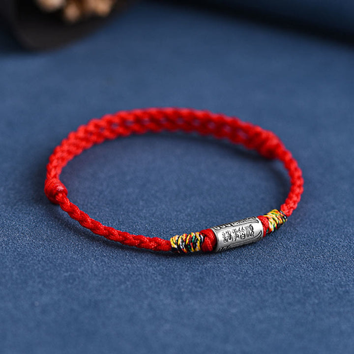 Bracelet de cheville en argent sterling 925 fabriqué à la main avec des Buddha Stones, design tout va bien, protection et force