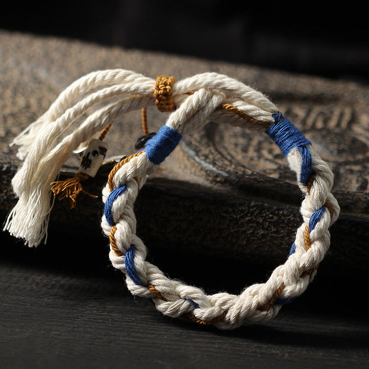 Bracelet porte-bonheur fait main Thangka en Buddha Stones Tibet Zakiram Déesse de la richesse