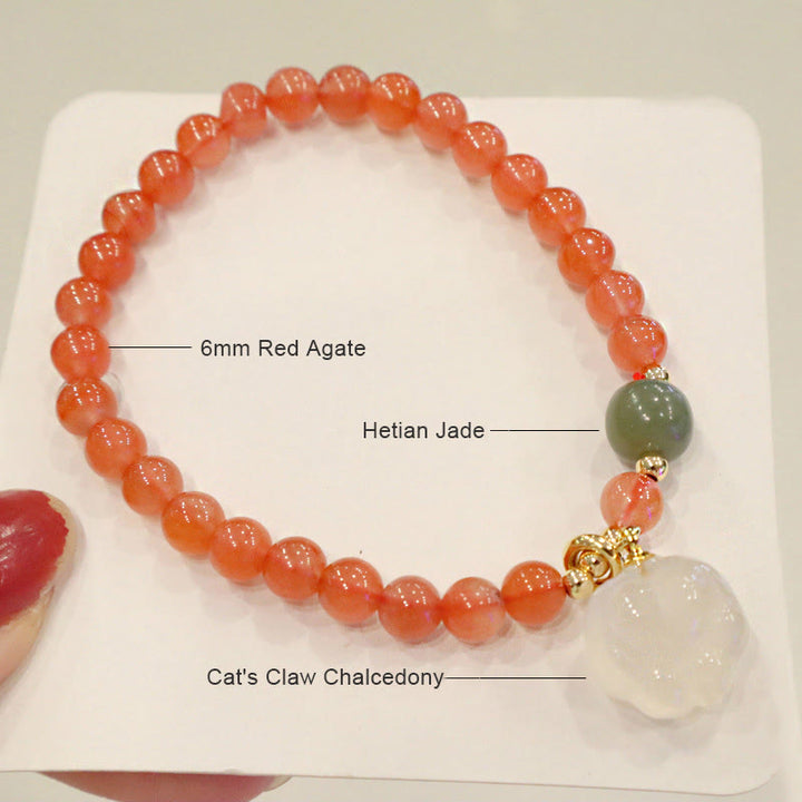Bracelet de confiance en jade et Buddha Stones - image 5