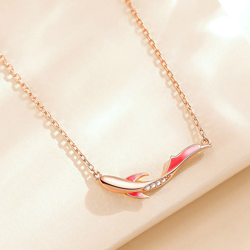 Collier pendentif porte-bonheur en argent sterling 925 Buddha Stones et poisson Koi en zircon - image 2