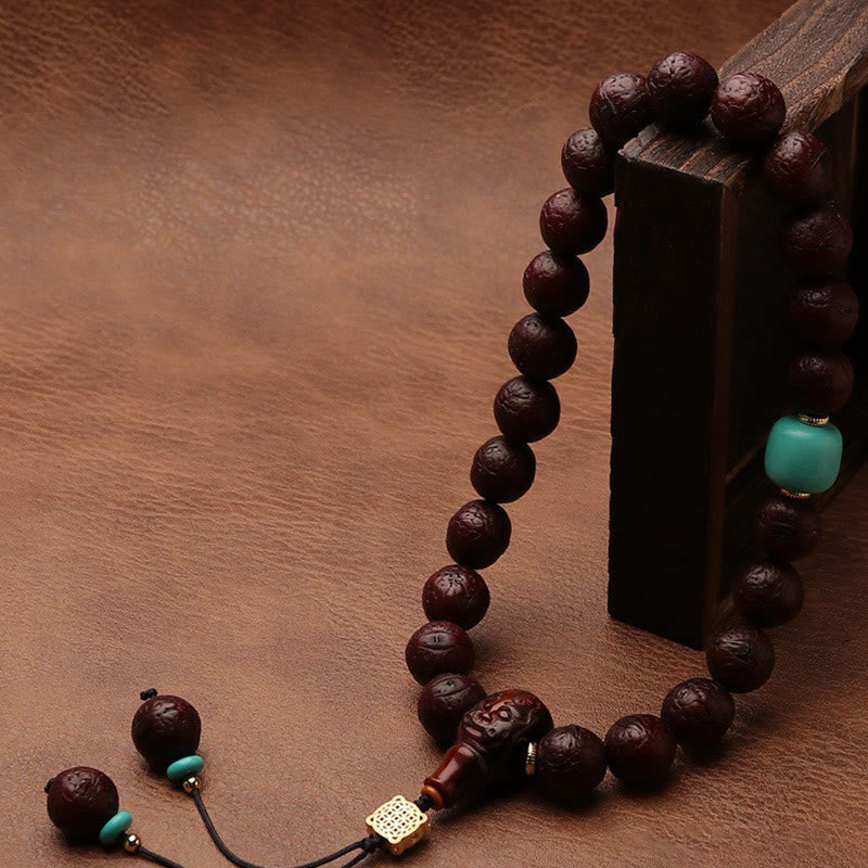Buddha Stones , graines de Bodhi, porte-bonheur, richesse, pompon, breloque pour poignet