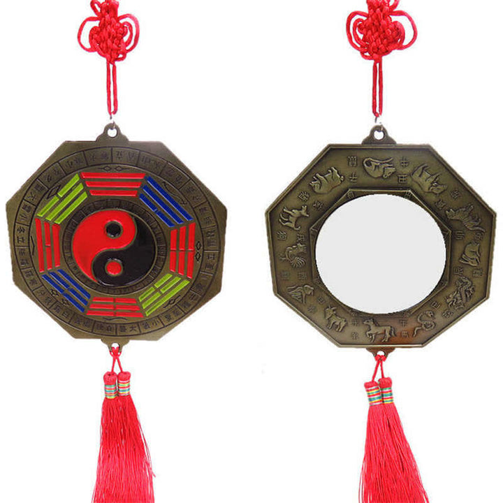 Carte Feng Shui Bagua Nœuds chinois Harmonie Carte énergétique Miroir