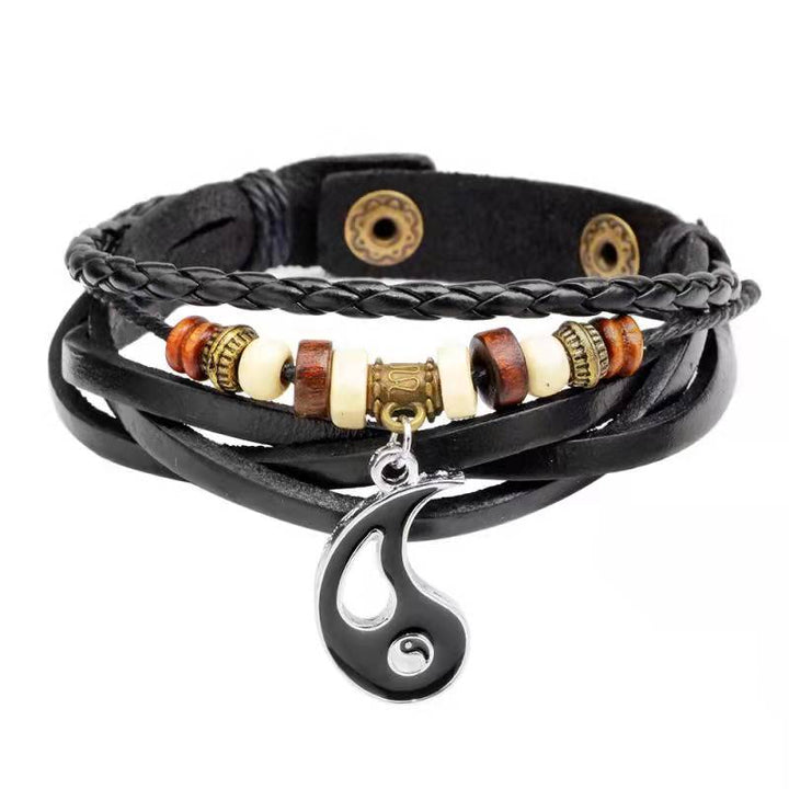 Bracelet d'équilibre de couple pendentif Yin Yang