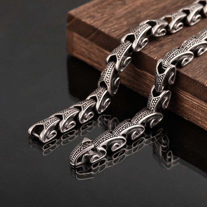 Collier pendentif de protection en acier titane avec motif de dragon et Buddha Stones - image 18
