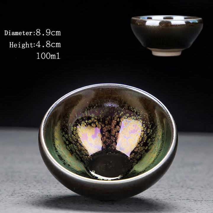Tasses à thé en céramique vintage Buddha Stones