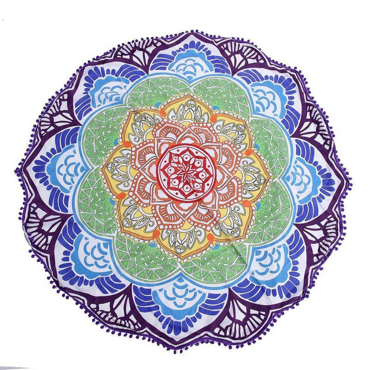 Tapis de décoration tibétain en Buddha Stones de Bouddha et mandala