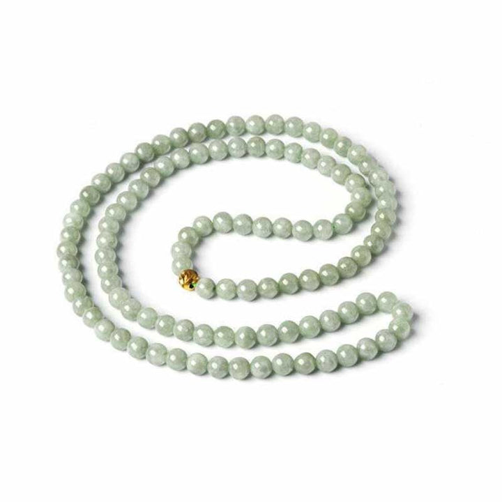 Bracelet Mala porte-bonheur en jade 108 perles