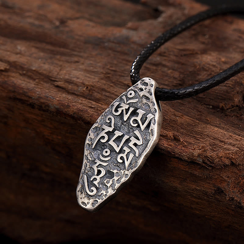 Collier pendentif en argent sterling 925 tibétain avec Buddha Stones Om Mani Padme Hum Dorje Vajra gravé - image 16
