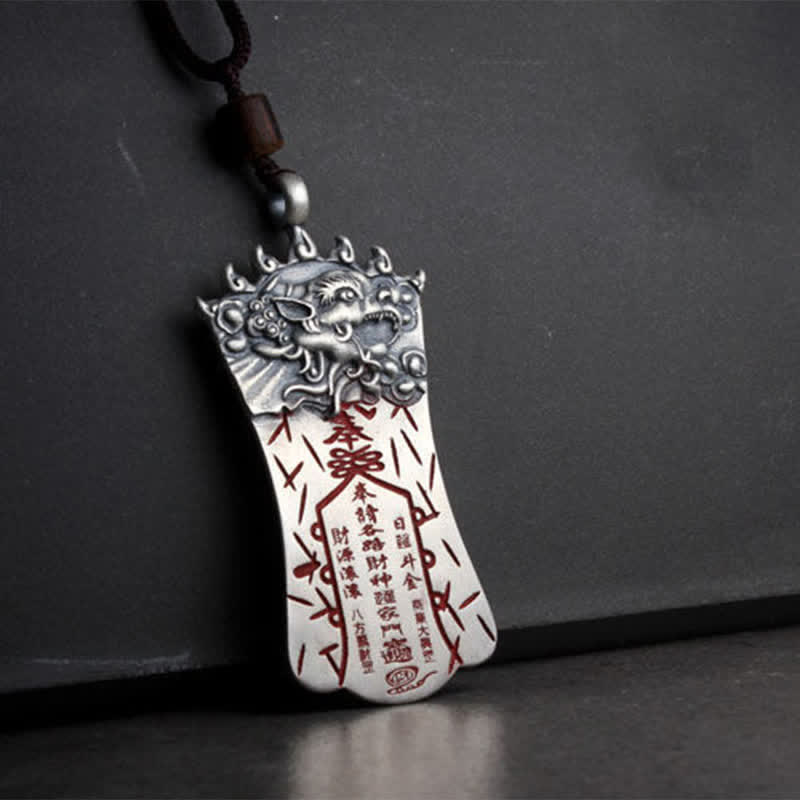 Collier pendentif Feng Shui Bagua PiXiu Cinabre Balance - image 6