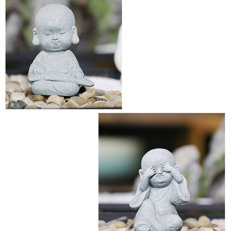 Buddha Stones Méditation Prière Moine Statue de Bouddha Sérénité Décoration de la Maison - image 19