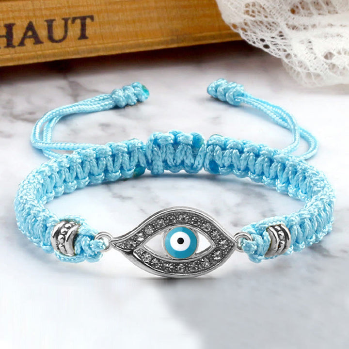 Bracelet en corde avec Buddha Stones pour éloigner le mauvais œil et les mauvais esprits