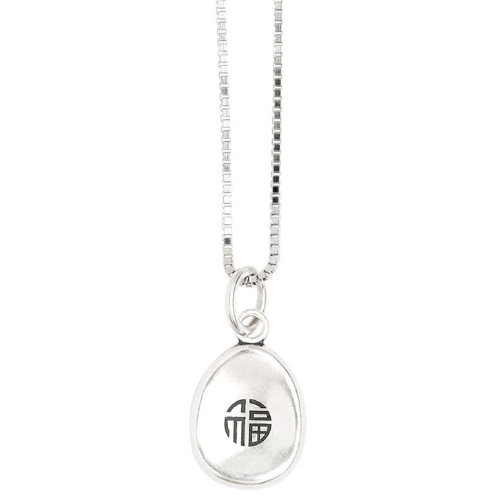 Collier pendentif en argent sterling 925 Buddha Stones en argent sterling 999, symbole de la paix et de la joie, symbole de la chance et de la fortune