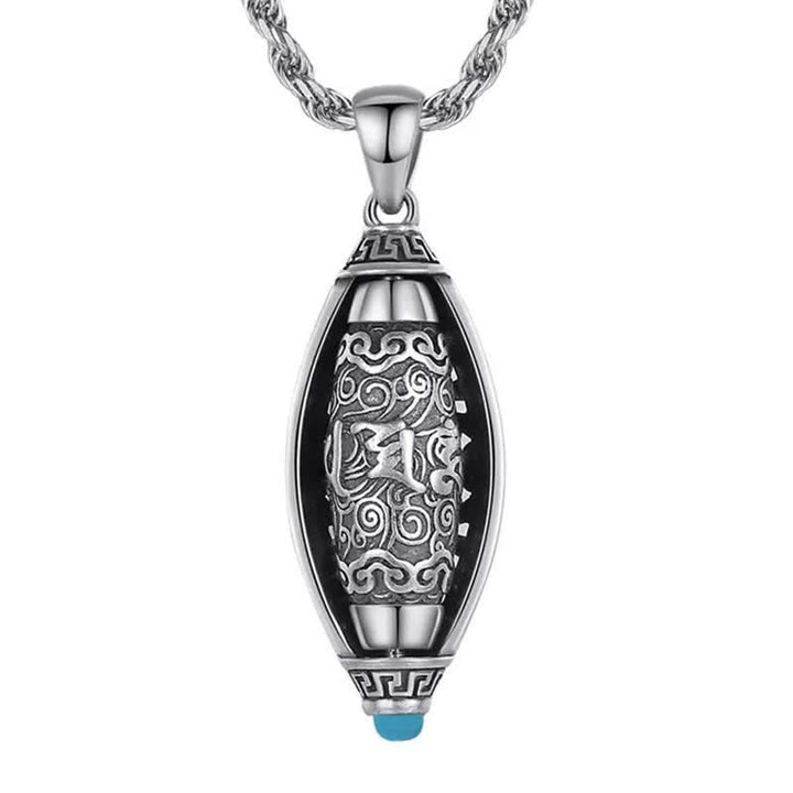 Collier de protection avec pendentif rotatif en Buddha Stones du Tibet Om Mani Padme Hum - image 8