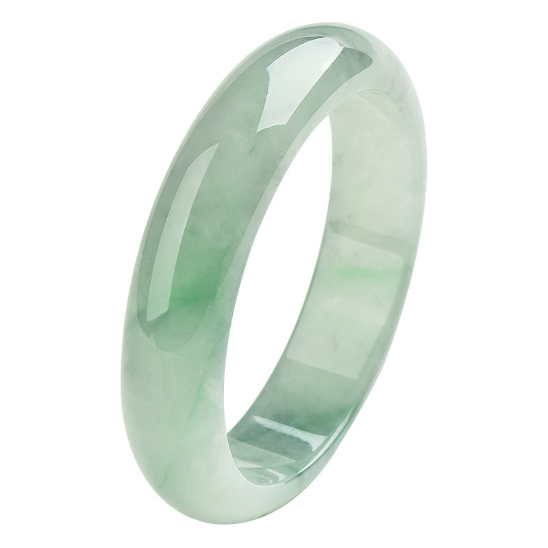 Bracelet jonc en jade naturel Buddha Stones pour la prospérité, la richesse et la chance