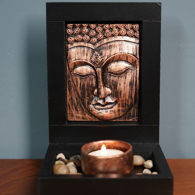 Buddha Stones Bouddha Compassion Sérénité Maison Prière Autel Décoration Zen - image 5